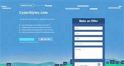 Desktop Screenshot of cyberstyles.com